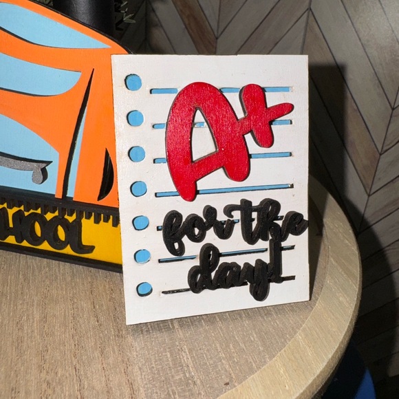 Adorable Back-to-School Tiered Tray Accents - Picture 6 of 15